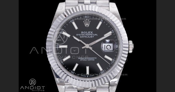 QF 41mm Datejust 126334 Black Dial 904L SS with Added Weight Bezel and Jubilee Bracelet, Approx. 149g - Image 3