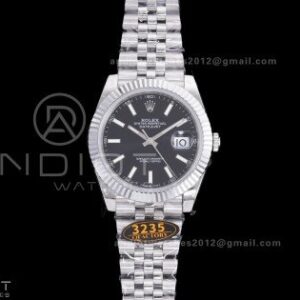 QF 41mm Datejust 126334 Black Dial 904L SS with Added Weight Bezel and Jubilee Bracelet, Approx. 149g