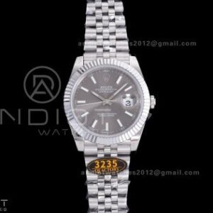QF 41mm Datejust 126334 Grey Dial 904L SS with Added Weight Bezel and Jubilee Bracelet, Approx. 149g