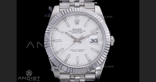 QF 41mm Datejust 126334 White Dial 904L SS with Added Weight Bezel and Jubilee Bracelet, Approx. 149g - Image 3