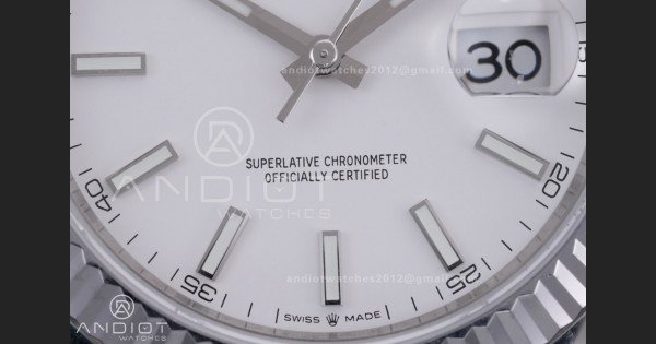 QF 41mm Datejust 126334 White Dial 904L SS with Added Weight Bezel and Jubilee Bracelet, Approx. 149g - Image 5