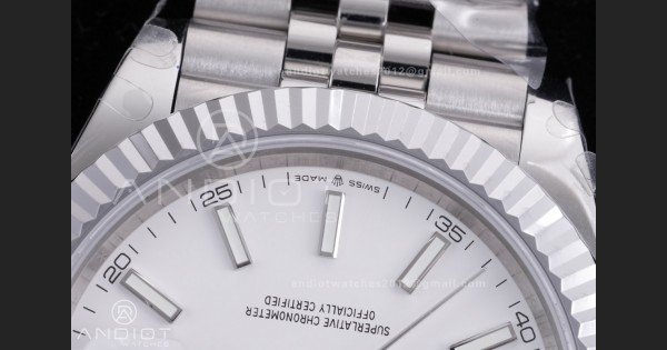 QF 41mm Datejust 126334 White Dial 904L SS with Added Weight Bezel and Jubilee Bracelet, Approx. 149g - Image 6