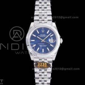 QF41mm Datejust 126334 Blue Dial 904L SS with Added Weight Bezel and Jubilee Bracelet, Approx. 149g