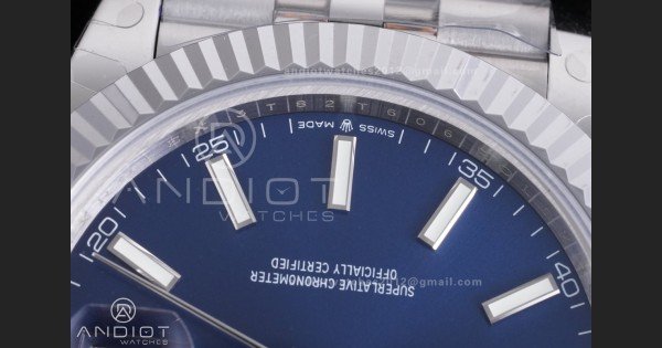 QF41mm Datejust 126334 Blue Dial 904L SS with Added Weight Bezel and Jubilee Bracelet, Approx. 149g - Image 6