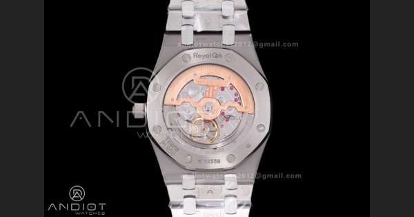 Royal Oak 39mm 15202IP Titanium ZF 1:1 Best Edition Blue Textured Dial on SS Bracelet A2121 V2 - Image 7