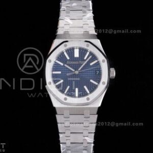 Royal Oak 41mm 15510 SS DDF 1:1 Best Edition Blue Dial on SS Bracelet DD4302 Super Clone
