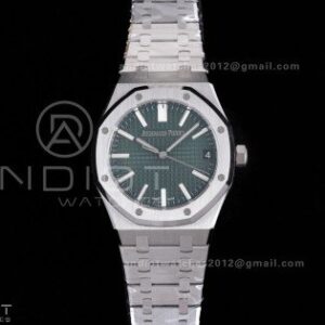 Royal Oak 41mm 15510 SS DDF 1:1 Best Edition Green Dial on SS Bracelet DD4302 Super Clone