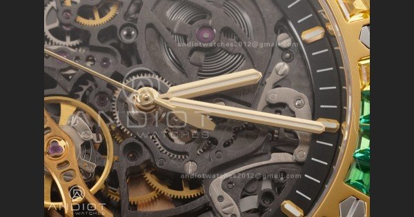 Royal Oak 41mm Frosted 15412 YG THBF 1:1 Best Edition Rainbow Bezel on RG Bracelet SA3132 V2 - Image 6