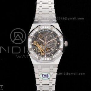 Royal Oak 41mm Openworked 15412 SS THBF 1:1 Best Edition Diamond Bezel on SS Bracelet SA3132 V2