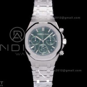 Royal Oak Chrono 26240 SS DDF 1:1 Best Edition Green Dial on SS Bracelet DD4401 Super Clone