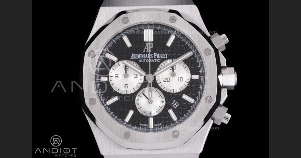 Royal Oak Chrono 26331 SS APSF 1:1 Best Edition Black Dial on SS Bracelet A2385 - Image 3