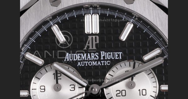 Royal Oak Chrono 26331 SS APSF 1:1 Best Edition Black Dial on SS Bracelet A2385 - Image 4
