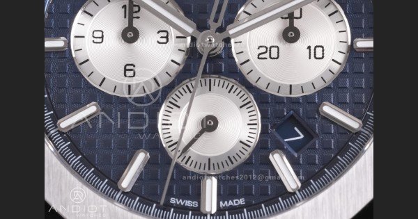 Royal Oak Chrono 26331 SS APSF 1:1 Best Edition Blue Dial on SS Bracelet A2385 - Image 5