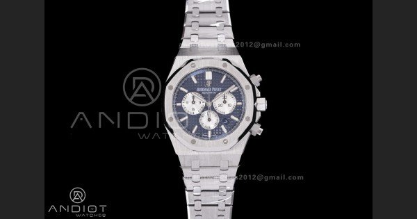 Royal Oak Chrono 26331 SS APSF 1:1 Best Edition Blue Dial on SS Bracelet A2385