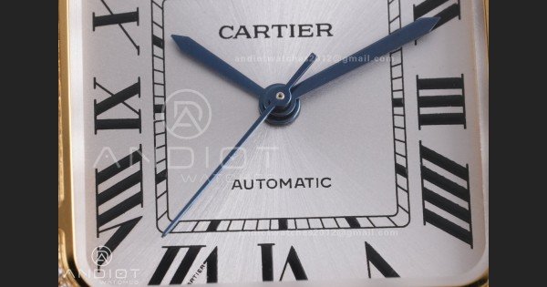 Santos de Cartier 35mm BVF 1:1 Best Edition YG White Dial Diamond Bezel on YG Smart-Links Bracelet MIYOTA 9039 - Image 5