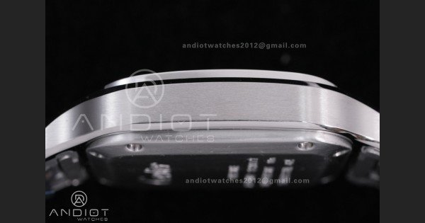 Santos de Cartier 35mm SS AF 1:1 Best Edition Brown Dial on SS SmartLinks Bracelet MIYOTA 9015 - Image 9