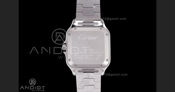 Santos de Cartier 35mm SS BVF 1:1 Best Edition Blue Dial on SS SmartLinks Bracelet MIYOTA 9039 - Image 7