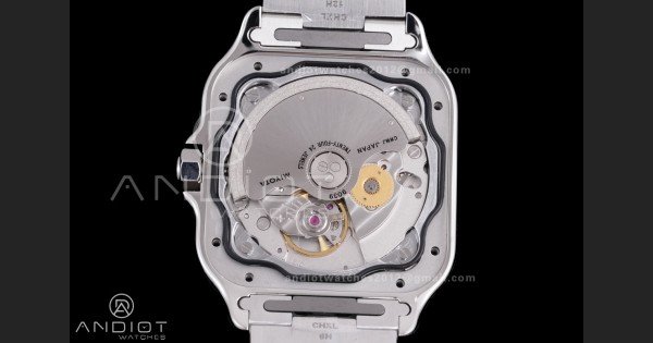Santos de Cartier 35mm SS BVF 1:1 Best Edition Blue Dial on SS SmartLinks Bracelet MIYOTA 9039 - Image 9