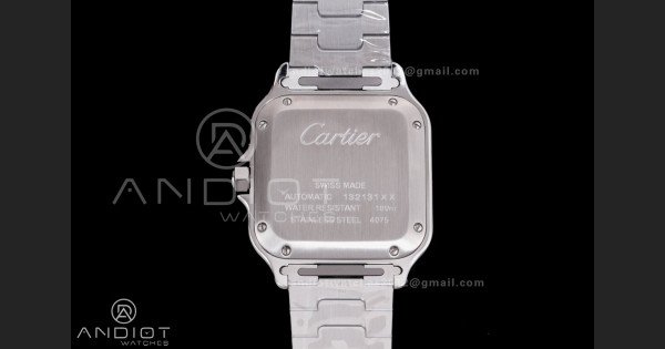 Santos de Cartier 35mm SS BVF 1:1 Best Edition Brown Dial on SS SmartLinks Bracelet MIYOTA 9039 - Image 7