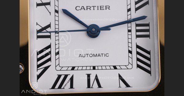 Santos de Cartier 35mm SS/YG AF 1:1 Best Edition White Dial on SS SmartLinks Bracelet MIYOTA 9015 - Image 5