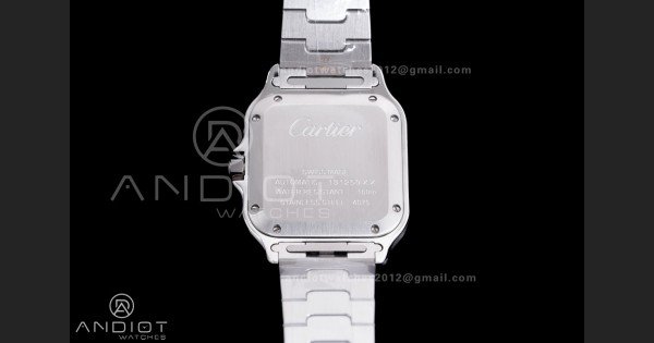 Santos de Cartier 35mm SS/YG AF 1:1 Best Edition White Dial on SS SmartLinks Bracelet MIYOTA 9015 - Image 6