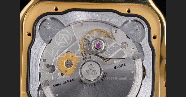 Santos de Cartier 40mm BVF 1:1 Best Edition YG White Dial on YG Smart-Links Bracelet MIYOTA 9019 - Image 9