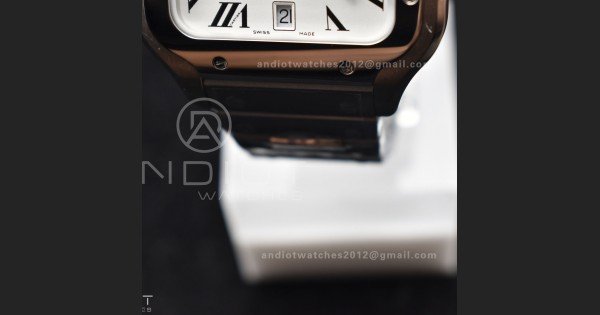 Santos de Cartier 40mm SS 2018 BVF 1:1 Best Edition White Dial on SS SmartLinks Bracelet MIYOTA 9015 V2 - Image 8