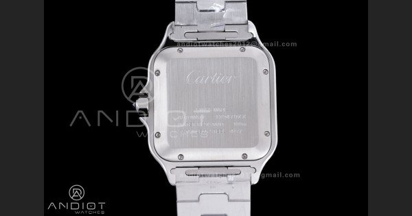 Santos de Cartier 40mm SS AF 1:1 Best Edition Grey Dial on SS SmartLinks Bracelet MIYOTA 9015 - Image 7