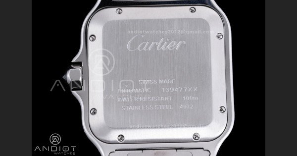 Santos de Cartier 40mm SS/RG AF 1:1 Best Edition White Dial on SS SmartLinks Bracelet MIYOTA 9015 - Image 8