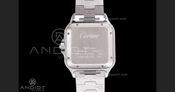 Santos de Cartier 40mm SS/YG 2018 BVF 1:1 Best Edition White Dial on SS/YG SmartLinks Bracelet MIYOTA 9015 - Image 7