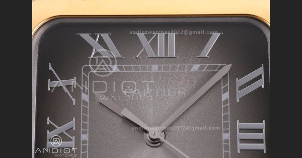 Santos de Cartier 40mm SS/YG BVF 1:1 Best Edition Gray Dial on SS/YG SmartLinks Bracelet MIYOTA 9015 - Image 4