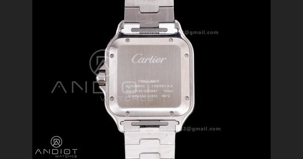Santos de Cartier 40mm SS/YG BVF 1:1 Best Edition Gray Dial on SS/YG SmartLinks Bracelet MIYOTA 9015 - Image 7