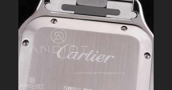 Santos de Cartier 40mm SS/YG BVF 1:1 Best Edition Gray Dial on SS/YG SmartLinks Bracelet MIYOTA 9015 - Image 8
