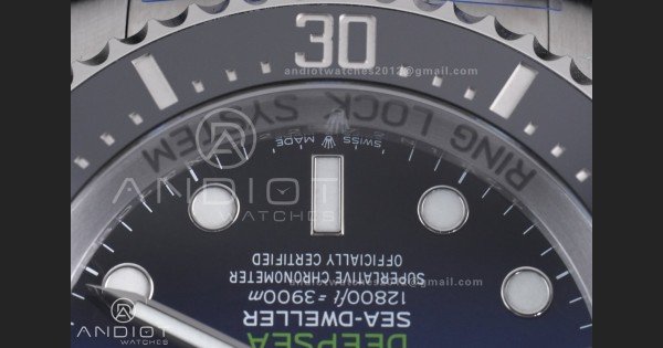 Sea-Dweller 126660 Deep Sea Blue C+F 1:1 Cameron Best Edition 904L SS Case and Bracelet VR3235 - Image 6