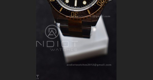 Sea-Dweller Two Tone SS/YG 126603 GMF Best Edition Black Dial on SS/YG Bracelet A2824 V3 - Image 8