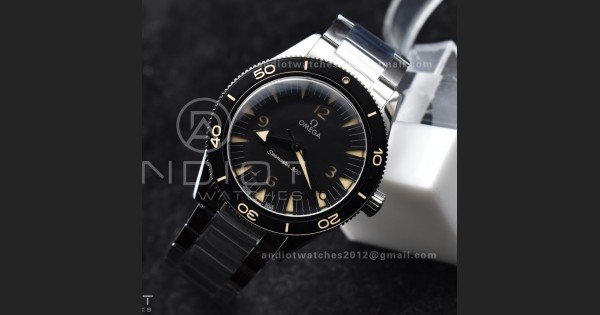 Seamaster 300 Heritage VSF 1:1 Best Edition Black Dial on SS Bracelet A8912 Super Clone - Image 3