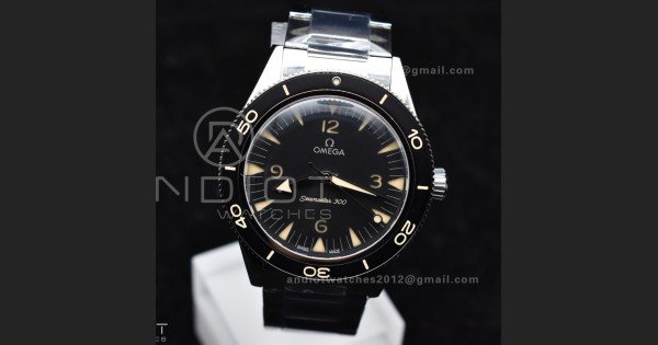 Seamaster 300 Heritage VSF 1:1 Best Edition Black Dial on SS Bracelet A8912 Super Clone - Image 5