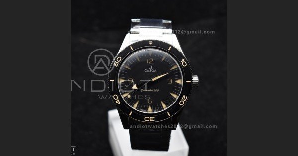 Seamaster 300 Heritage VSF 1:1 Best Edition Black Dial on SS Bracelet A8912 Super Clone