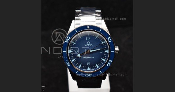 Seamaster 300 Heritage VSF 1:1 Best Edition Blue Dial on SS Bracelet A8912 Super Clone - Image 2
