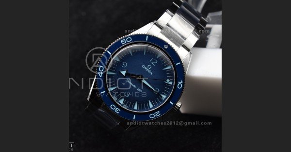 Seamaster 300 Heritage VSF 1:1 Best Edition Blue Dial on SS Bracelet A8912 Super Clone - Image 3
