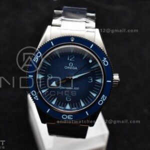 Seamaster 300 Heritage VSF 1:1 Best Edition Blue Dial on SS Bracelet A8912 Super Clone