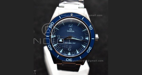 Seamaster 300 Heritage VSF 1:1 Best Edition Blue Dial on SS Bracelet A8912 Super Clone - Image 5
