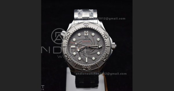 Seamaster 300M 007 Platinum VSF 1:1 Best Edition Gray Dial on SS Bracelet A8807 - Image 2