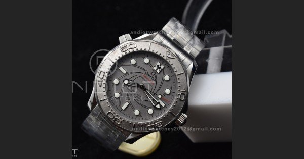 Seamaster 300M 007 Platinum VSF 1:1 Best Edition Gray Dial on SS Bracelet A8807 - Image 3