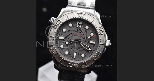 Seamaster 300M 007 Platinum VSF 1:1 Best Edition Gray Dial on SS Bracelet A8807 - Image 5