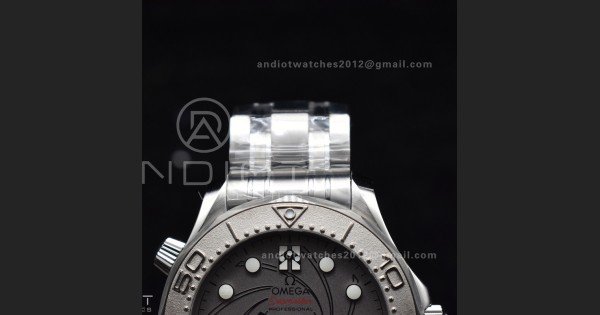 Seamaster 300M 007 Platinum VSF 1:1 Best Edition Gray Dial on SS Bracelet A8807 - Image 6