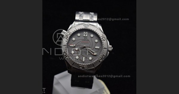 Seamaster 300M 007 Platinum VSF 1:1 Best Edition Gray Dial on SS Bracelet A8807