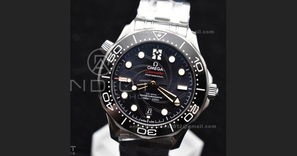 Seamaster Diver 300M VSF 1:1 Best Edition James Bond 007 Black Ceramic Black Dial On SS Bracelet A8800 - Image 5