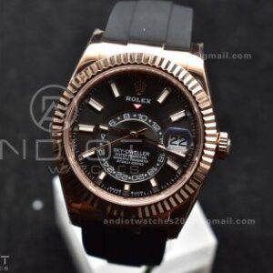 Sky-Dweller 336235 RG ZF 1:1 Best Edition Grey Dial on Oyster-flex Strap A23J (Gain Weight)