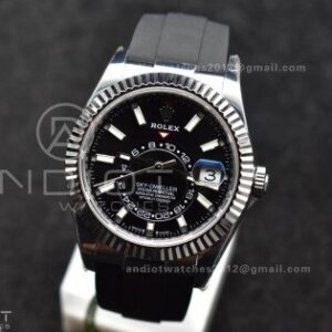 Sky-Dweller 336239 SS ZF 1:1 Best Edition Black Dial on Oysterflex Strap A23J (Gain Weight)